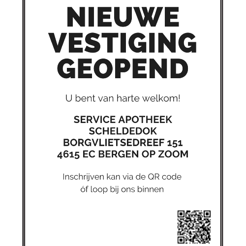 Service Apotheek Bergen op Zoom opent nieuwe vestiging