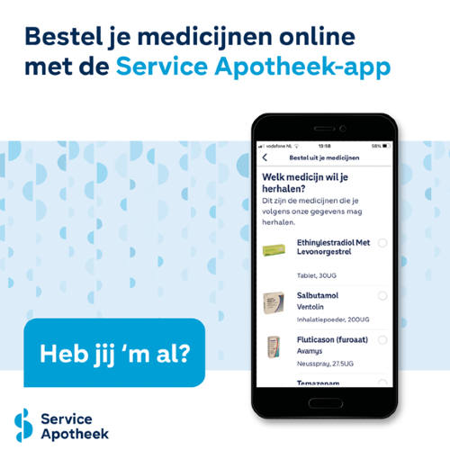 De Service Apotheek-app maakt je leven met medicijnen makkelijker!