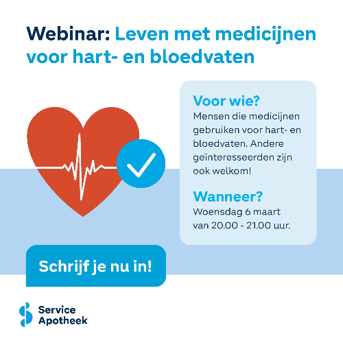 Gratis Webinar 'Leven met Medicijnen voor Hart en Bloedvaten'