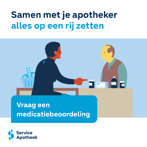 Gebruikt u 5 of meer medicijnen? Maak een afspraak voor een medicatiebeoordeling!